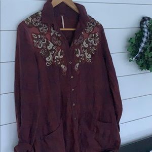 Free people button down